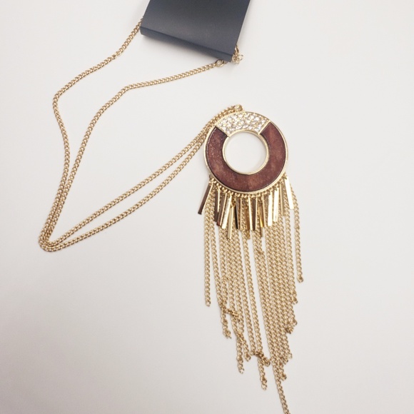 🆕Thalia Sodi Gold Tone Necklace w/ Circle Pendant - Picture 4 of 8